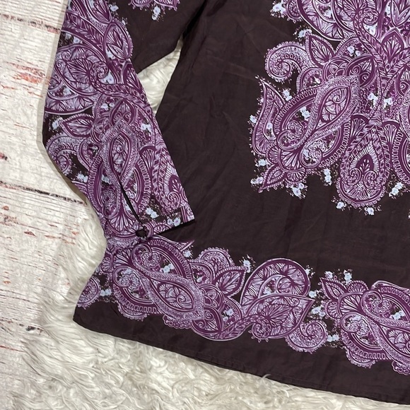 Craig Taylor Emily Fit for an Aristocrat Paisley Purple Blouse - Picture 3 of 9